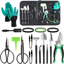 Kit Bonsai per Albero Bonsai, Set Di Attrezzi Da Giardino 24 Pezzi Set,Strumenti