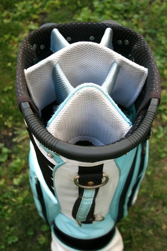 Tour Edge Sky Blue/White Women's 7-Way Stand Golf Bag - Picture 5 of 6