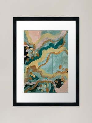 Exist for Love No 3 gerahmter Kunstdruck gerahmtes Wandbild Poster Leinwanddruck Bild