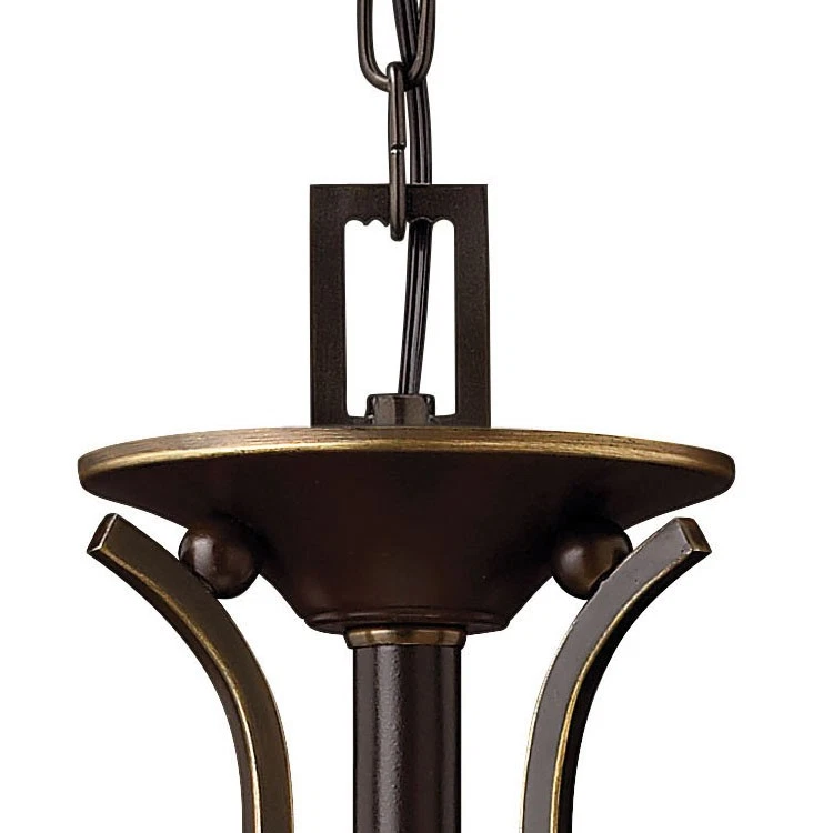 Lámpara de araña Hinkley Lighting H4653 Nickel Bolla 3 luces 1 nivel Foto 2 de 4