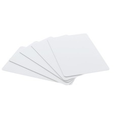 Bulk 100 Pack - Premium Blank PVC Cards for ID Badge Printers 100 Pack, White