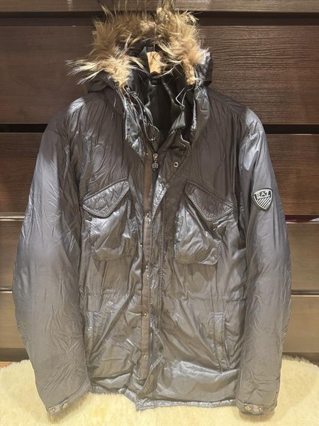 Men Emporio Armani Puffer Jacket Grey 42 / XL / 50