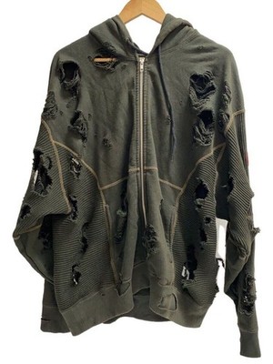【C.E cavempt】LAGUE WIDE RIB CUT CREWNECK C.E (Cav EMPT) Zip Hoodie Plague Wide RIB Cut Hoody L Cotton