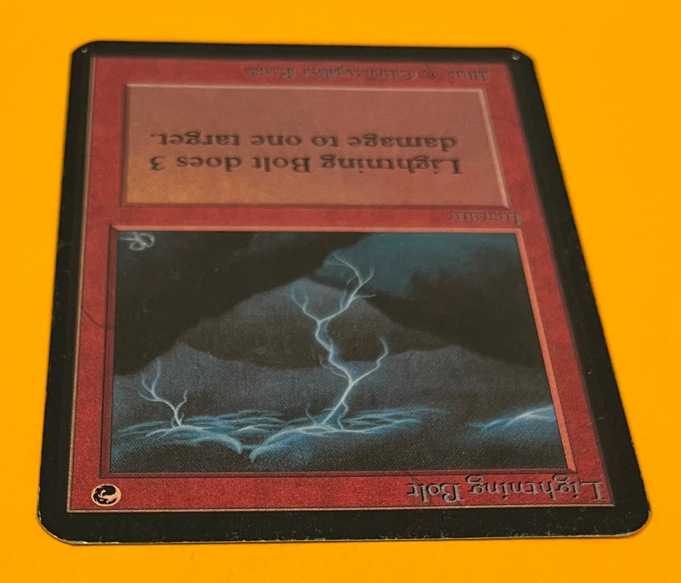 MTG LIGHTNING BOLT Alpha (OldManMTG 012-408) - Image 3 of 4