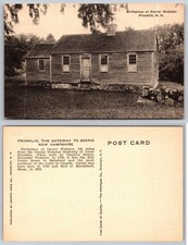 Daniel Webster Birthplace Franklin NH Albertype Postcard