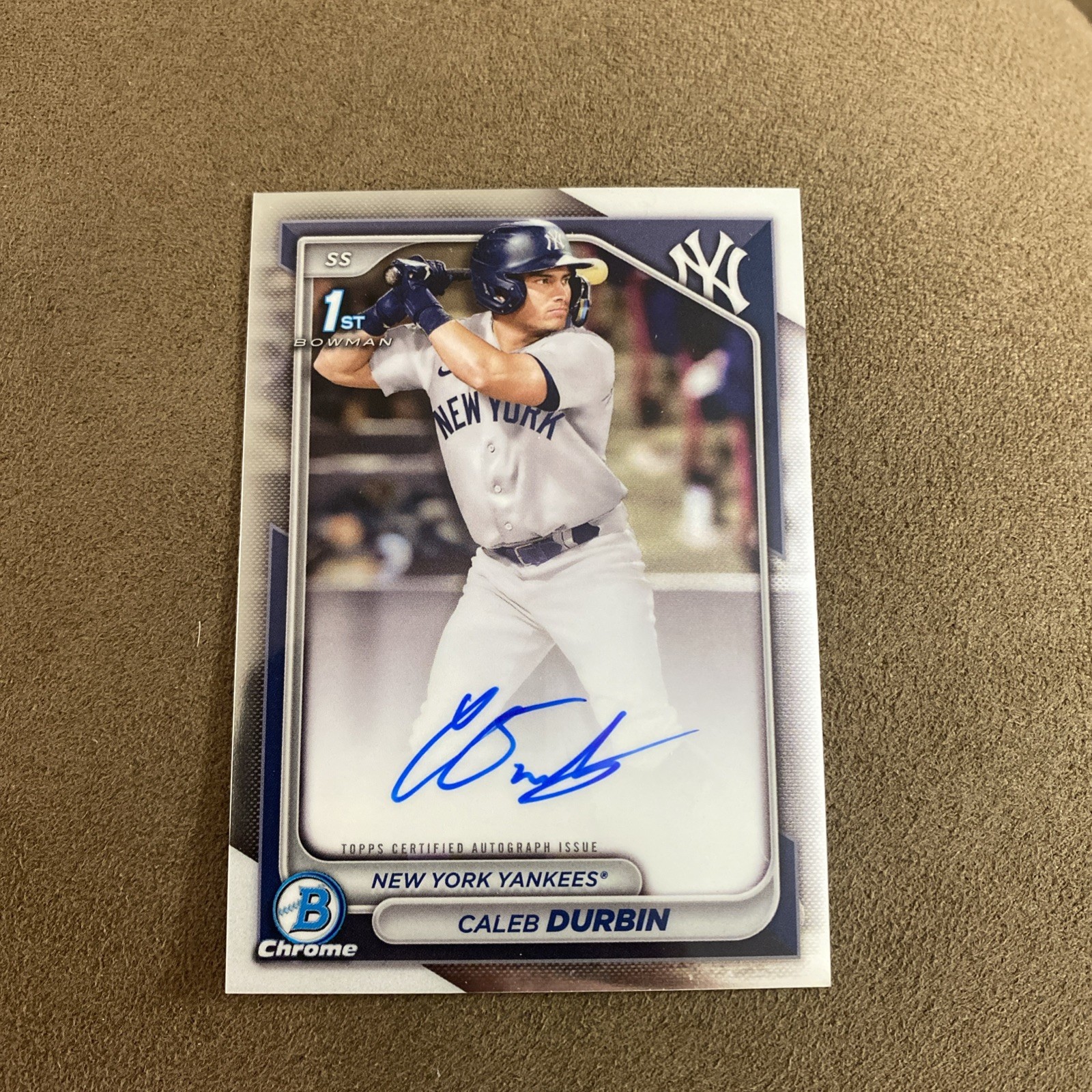 2024 Bowman Chrome Caleb Durbin Auto 1st Prospect #CPA-CD