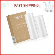 Wevac Vacuum Sealer Bags 8x50, 11x50 Rolls 2 pack for Food Saver, Seal a Meal, W