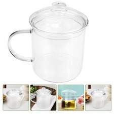 Glass Water Cup Mug En Verre Pratique Gobelet D'eau Tasse Avec Couvercle