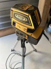 Spectra Precision LT52G Green Multi-Purpose Laser Level With Adjustable Tripod.