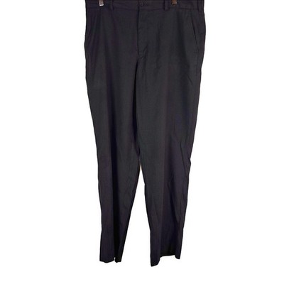 Louis Raphael Tailored Black Men's Dress Pants 36 x 32 100% polyestor Pre Owned