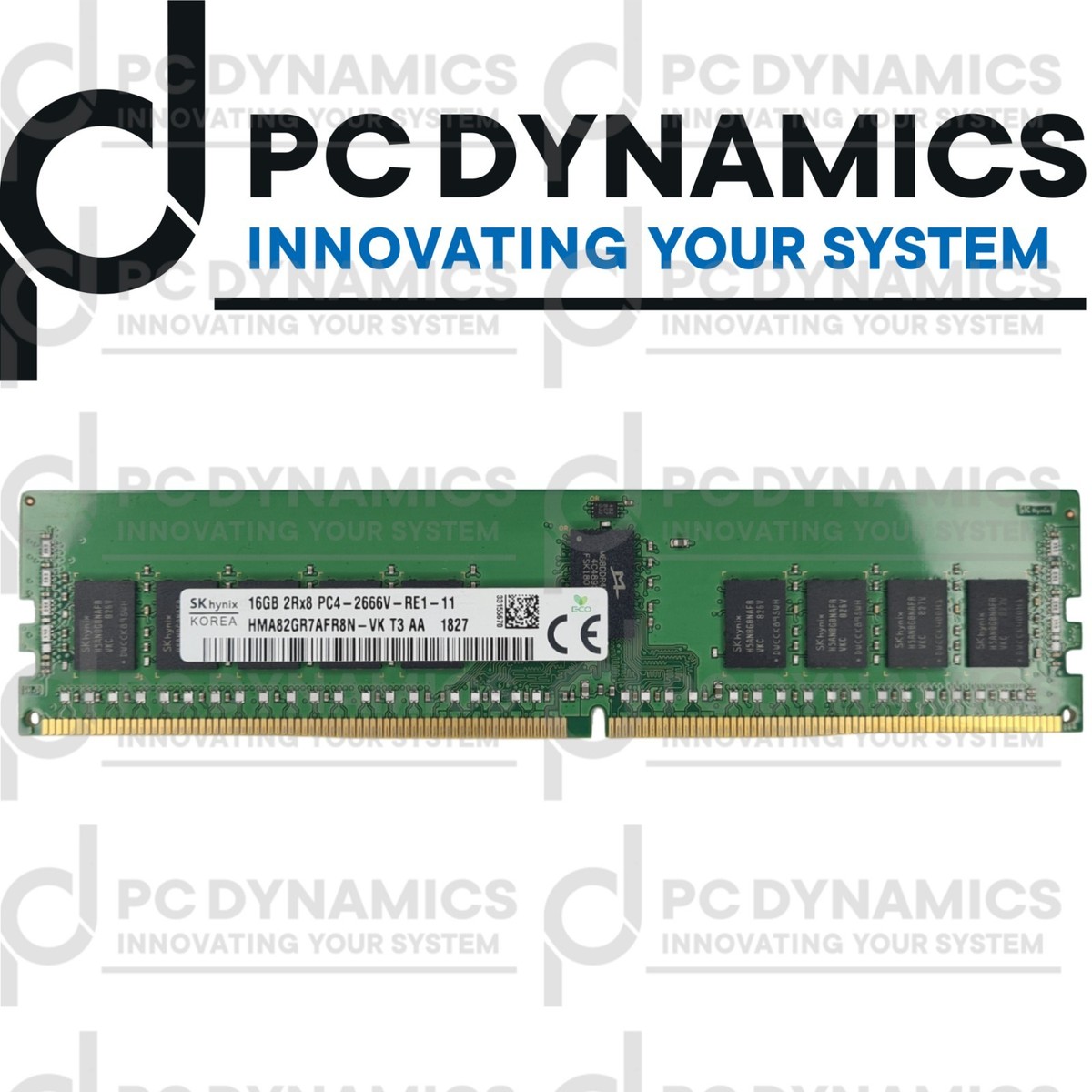 SK Hynix 16GB DDR4-2666 ECC Registered RDIMM – HMA82GR7AFR8N-VK – 2Rx8