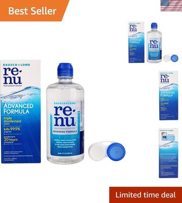 Renu Advanced Multi-Purpose Contact Lens Solution with Case, 12 Fl oz
