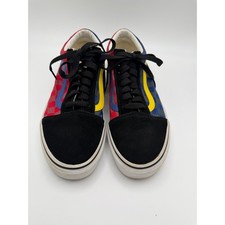 Vans Old Skool Mismatched Checkerboard Multi Color Suede Skate Shoes Mens 10.5