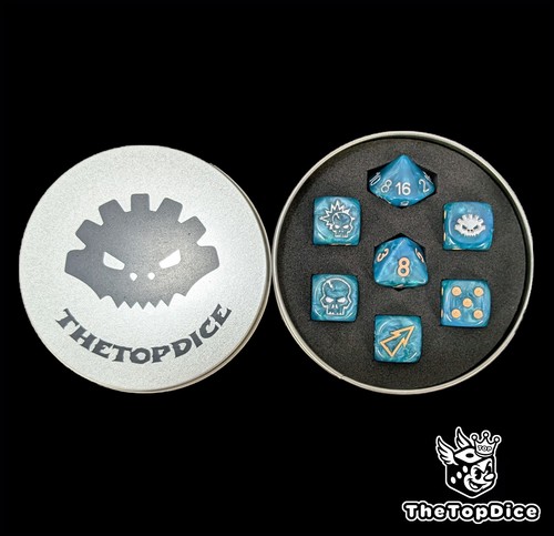 Lizard Reptile Dice Set β Custom D6 for Fantasy Football, RPG & Tabletop Games - Picture 9 of 9