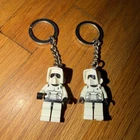 Lego Biker Scout Trooper Keychain 852842 Star Wars Retired Lot Of 2