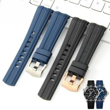 quality waterproof rubber silicone watch band strap 20mm for Omega Seamaster 300