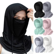 3-in-1 Cooling Balaclava Face Mask UV Protection Sun Hood Masks for Men Women