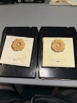VINTAGE CERTIFIED GOLD VOLS 1 & 2 8-Track K-TEL Records (1981) Untested