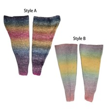 Knitted Leg Warmers Gradient Thickened Lengthened for Women Girls