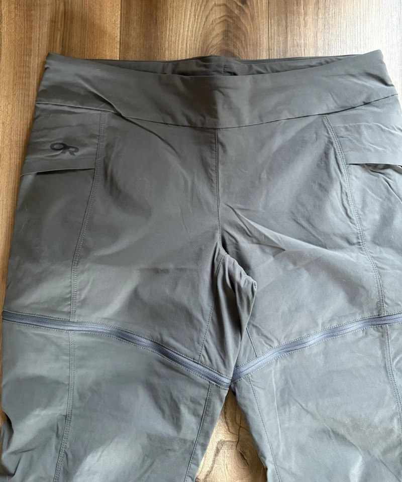 Outdoor Research Women's Convertible Ferrosi Pants Size 8 Hiking Green Zip Off - Image 2 of 4