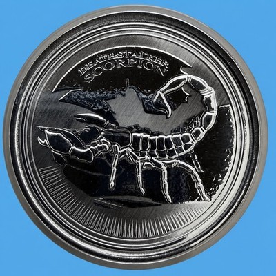 Tschad Deathstalker Scorpion 2017 1oz Silber 999 Auflage 50.000 Kapsel
