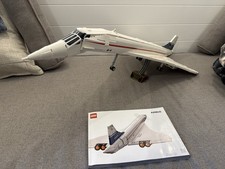 Lego Icons: Concorde (10318) Complete Set W/ Instructions Display Stand