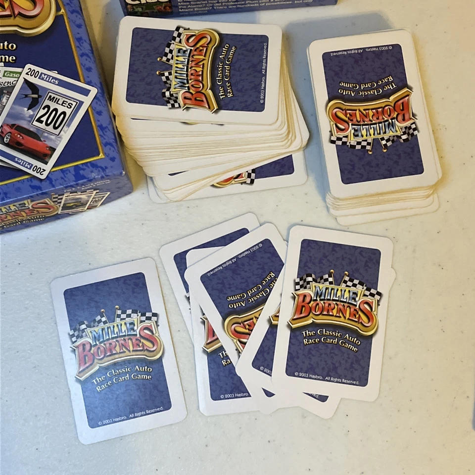 Mille Bornes The Classic Auto Race Juego de Cartas Movimientos Ganadores 2003 Completo Foto 2 de 4