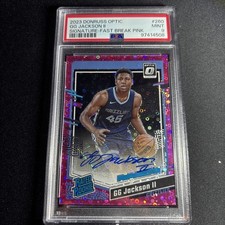 2023-24 Donruss Optic GG Jackson II Rated Rookie Auto /25 Pink Break Fast PSA 10