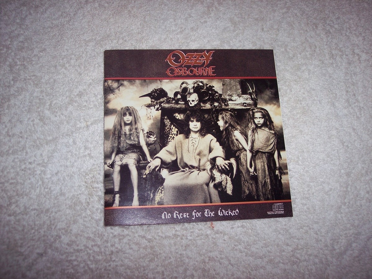 OZZY OSBOURNE--NO REST FOR THE WICKED CD CASE ONLY w LYRIC SHEET