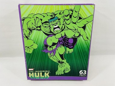 2003 Marvel The Incredible Hulk 63 Piece Puzzle 11 x 12.5” RoseArt