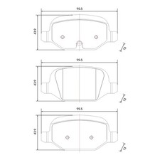 HUSCH Vorne ceramic Bremsbeläge für Lancia Ypsilon 843 1.3 JTD 2003/10-2011/12 HUSCH Vorne ceramic Bremsbeläge für Lancia Ypsilon 843 1.3 JTD 2003/10-2011/12