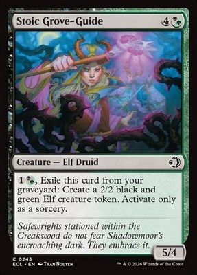MTG Magic the Gathering Stoic Grove-Guide (243/439) Lorwyn Eclipsed NM