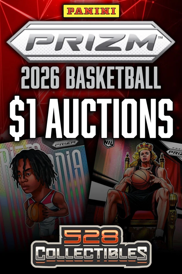 $1 Auctions! 2025/26 Panini Prizm Basketball! Hobby Box Breaks!
