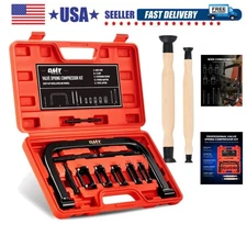 Valve Spring Compressor, 10pcs Valve Spring Removal Tool with Solid C Clamp, ...