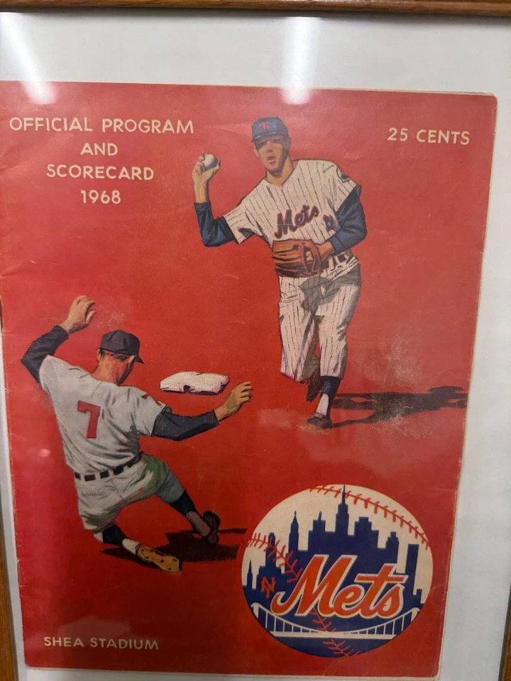 New York Mets 1968 Official Program & Scored Scorecard Mets Vs. SF Giants - Image 3 of 4