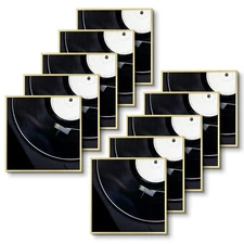  Aluminum Album Frames Display 12.5x12.5 Vinyl Record Brushed Metal Finish Re...