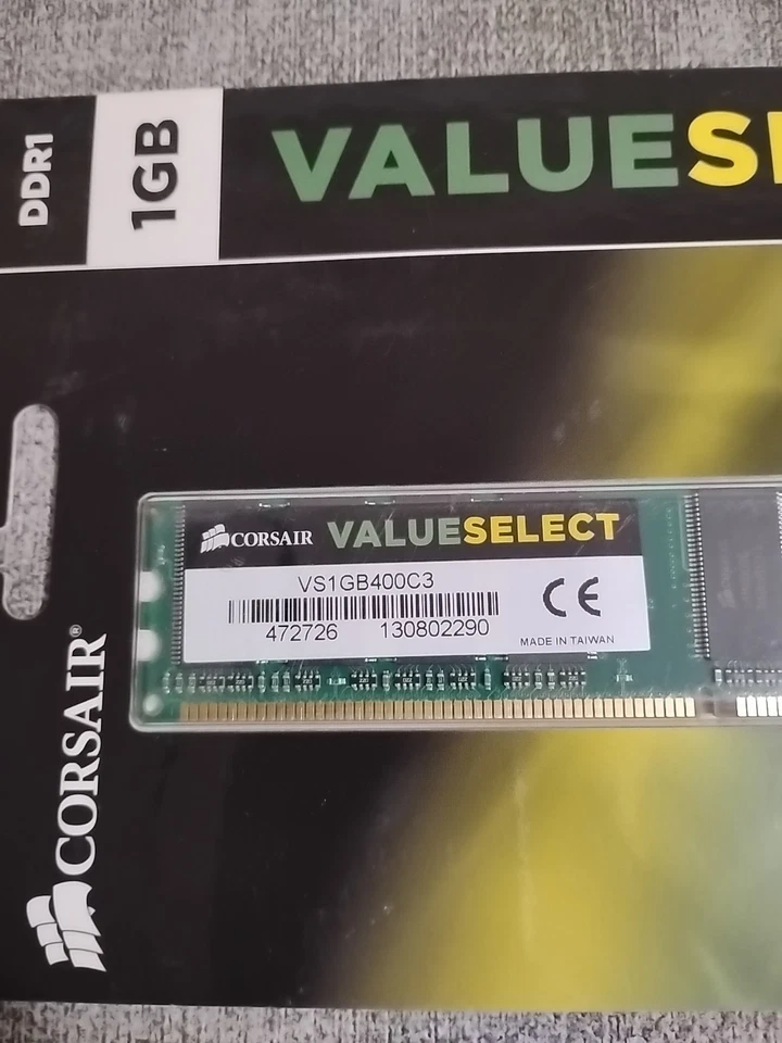 Corsair DDR1 1GB Value Select RAM Memory VS1GB400C3, brand new - Image 3 of 3