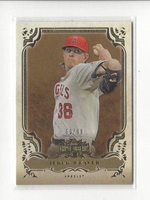 2013 Topps Triple Threads Gold #83 Jered Weaver Angels /99 