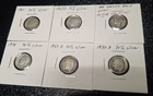 SIX 90% SILVER DIMES