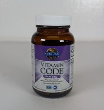 Garden Of Life Vegan Zinc With Vitamin C 60 Count Immune Support Supplement