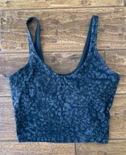 Lululemon | Align Tank Wild Thing Camo Deep Coal Black Gray Size 6