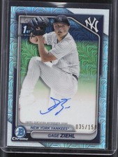 2024 Bowman Chrome Gage Ziehl 1st HTA Choice Mojo Refractor Auto /150 Yankees