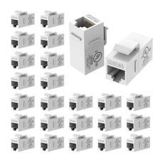 CAT 6A Keystone Coupler UL Listed , RJ45 Keystone Coupler Female to Female U...