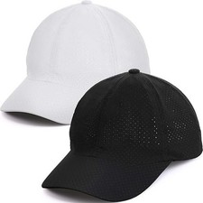 2 Pcs Quick Dry Running Hat Breathable Mesh Lightweight Sun Protection Cap