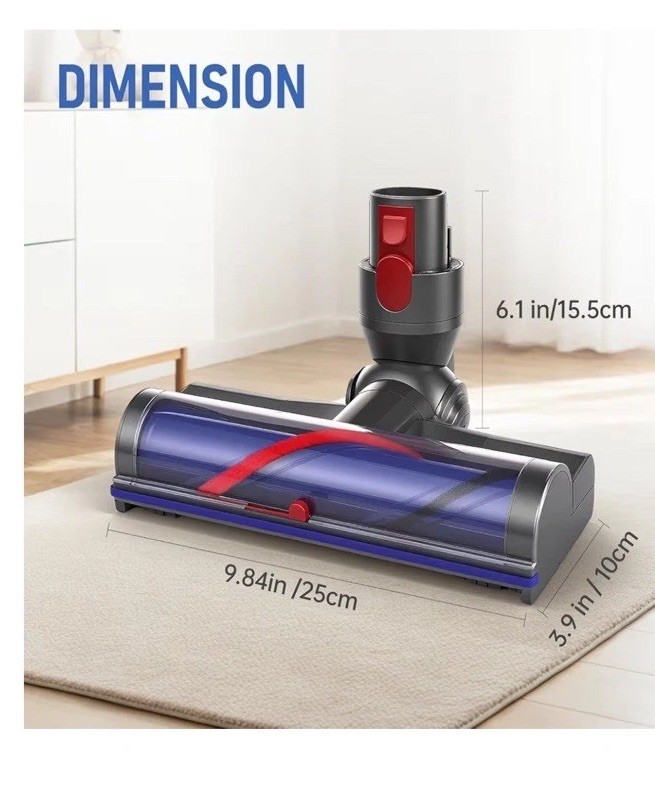 Quick-Release Motorhead Cleaner  Brush For Dyson V7 V8 V10 V11 V15.