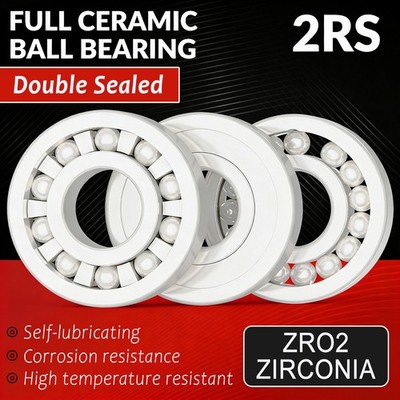 Ceramic Ball Bearing ZrO2 Zirconia Full Ceramic Ball Bearing 2RS Double Sealed