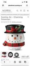 Scentsy Charming Snowman Tabletop Fan Diffuser