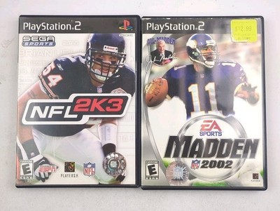 Madden 2002 + NFL 2K3 PlayStation 2 PS2 2 Game Football NFL Bundle Lot CIB ESPN