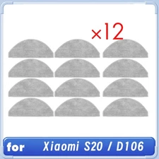 12 PCS Cleaning Rag for  S20 / D106 Robot Vacuum Cleaner Parts Replacement S1L4