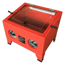 AutoForever 25Gal Sandblasting Cabinet with Gloves & Dust-Free Design, Bench Top